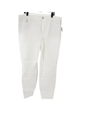 Old Navy WOW Super Skinny Denim Pants Womens 22 White High-Rise Stretchy NWT